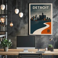Detroit Innovation and Resilience Poster PosterGoat