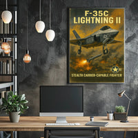 F-35C Lightning II Poster PosterGoat