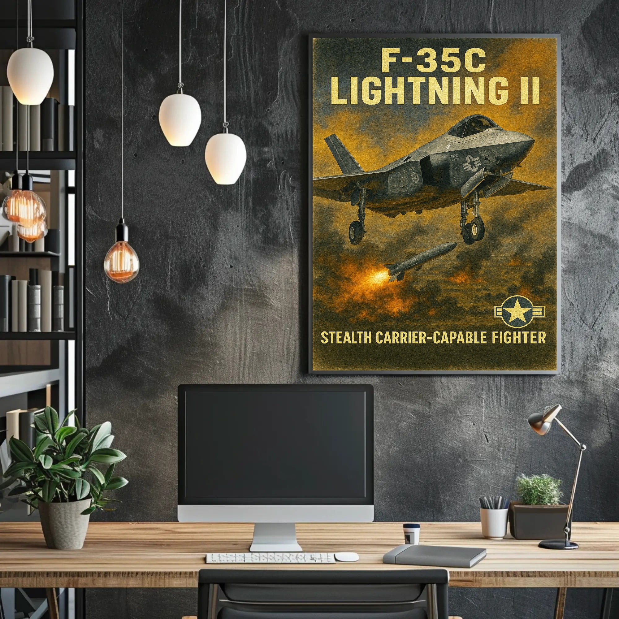 F-35C Lightning II Poster PosterGoat