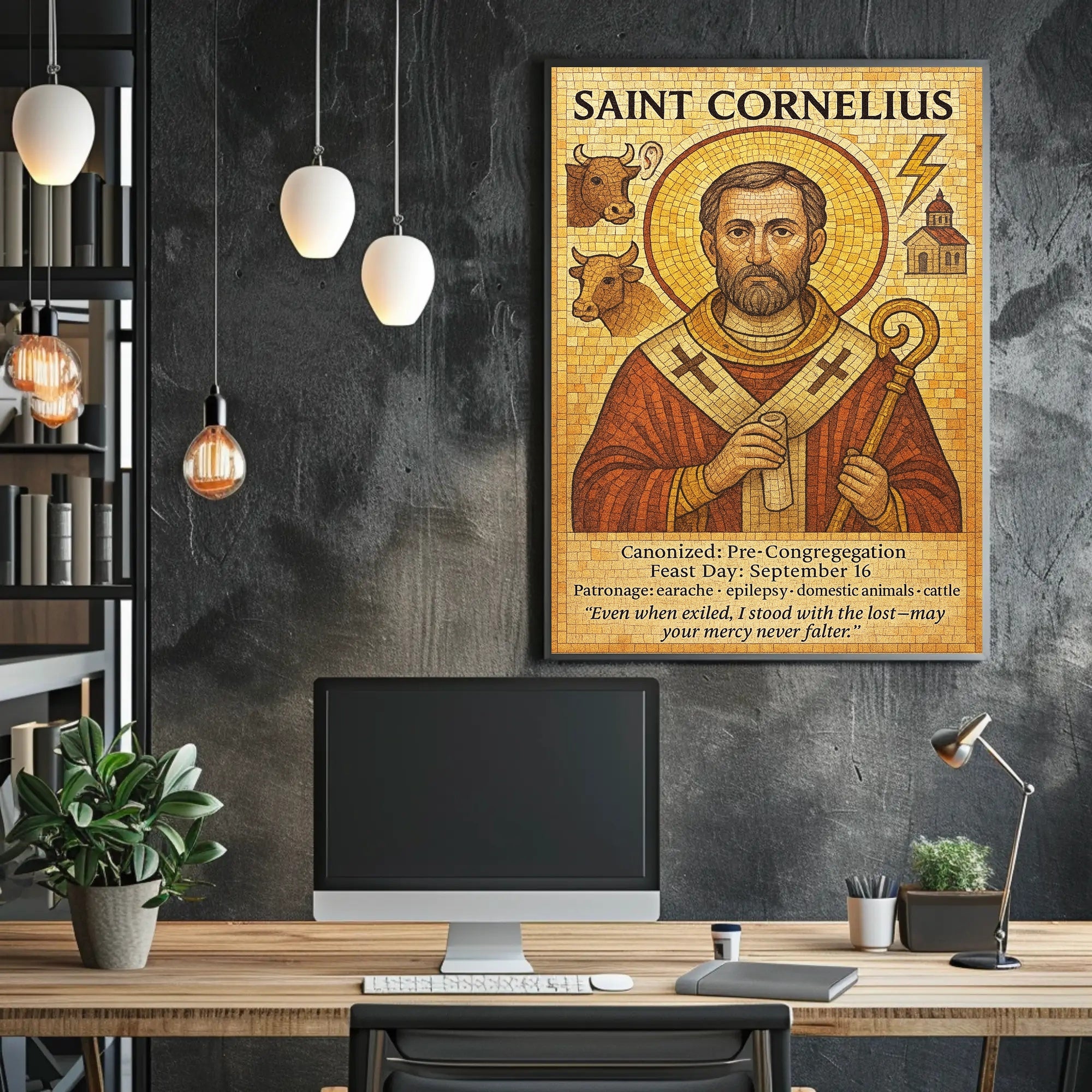 Saint Cornelius Poster PosterGoat