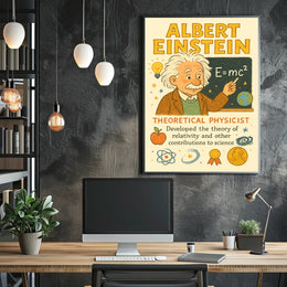 Albert Einstein Theoretical Physicist Poster