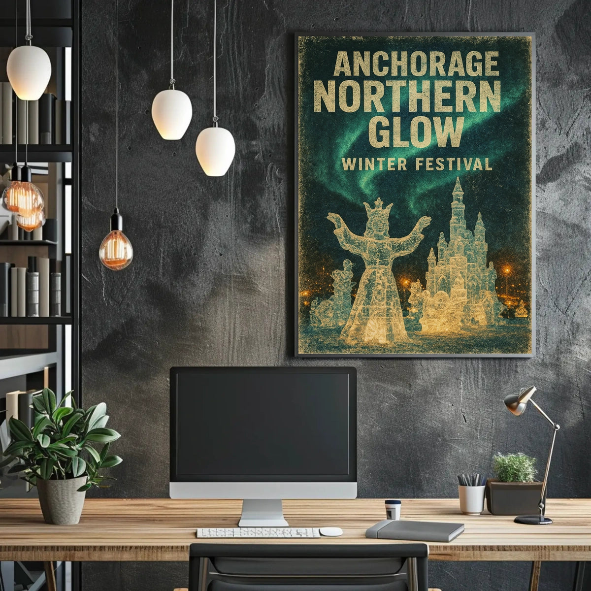 Anchorage Northern Glow Winter Festival Poster