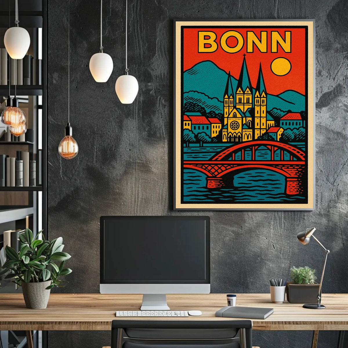 Bonn Cityscape Poster