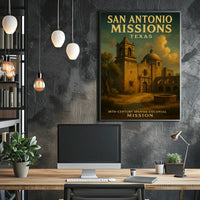San Antonio Missions Poster