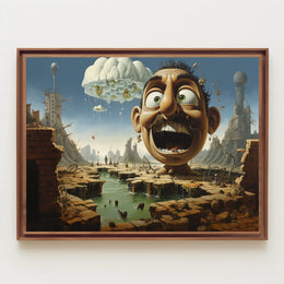 Surreal Whimsical Apocalyptic Scene Abstract or Artistic Poster