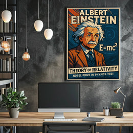 Albert Einstein Theory Of Relativity Poster
