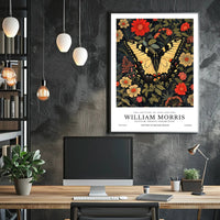 William Morris Artistic Butterfly Vintage Cultural or Heritage Poster