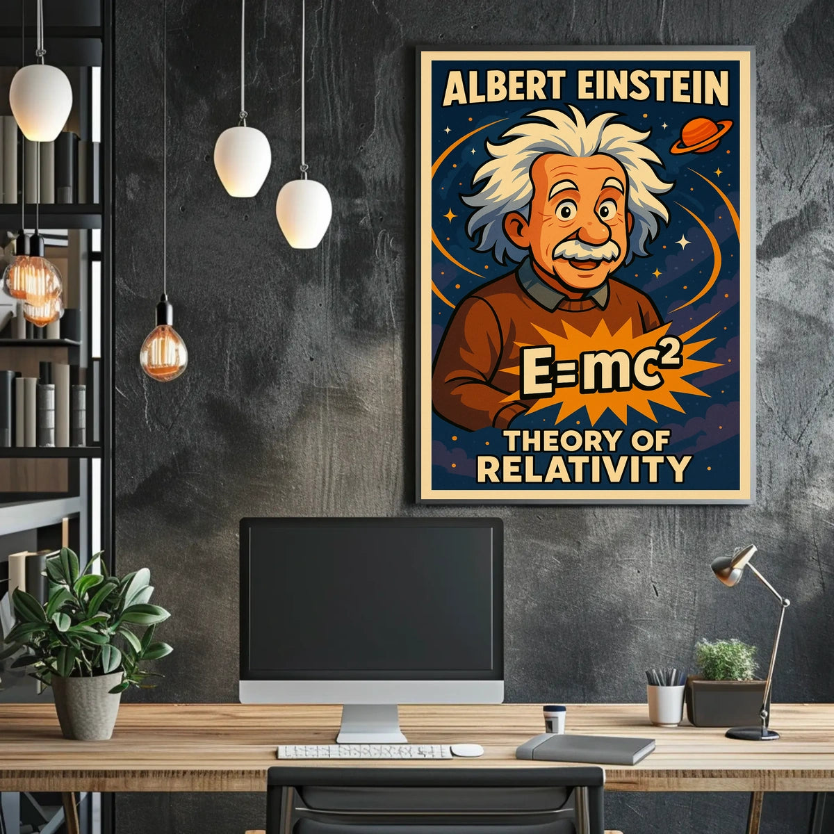 Albert Einstein Theory Of Relativity Poster