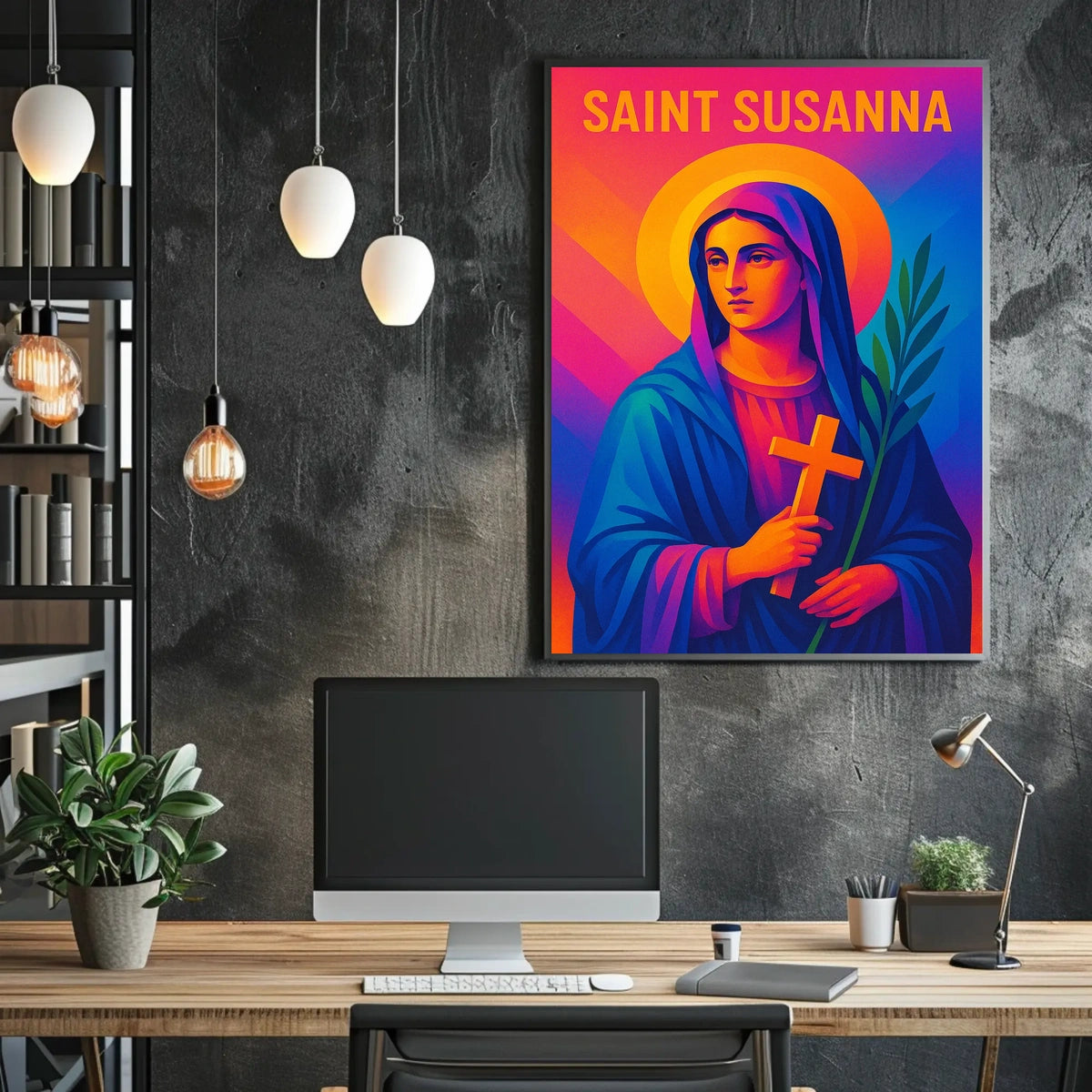 Saint Susanna Illustration Poster