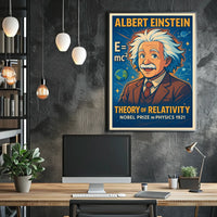 Einstein Relativity Vintage Scholarly Inspired Poster