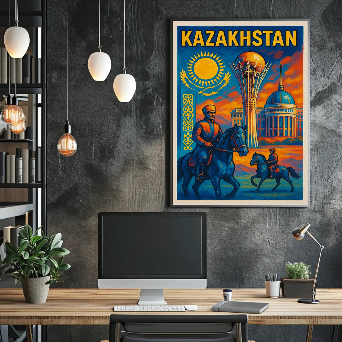 Kazakhstan Heritage Poster