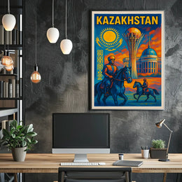 Kazakhstan Heritage Poster