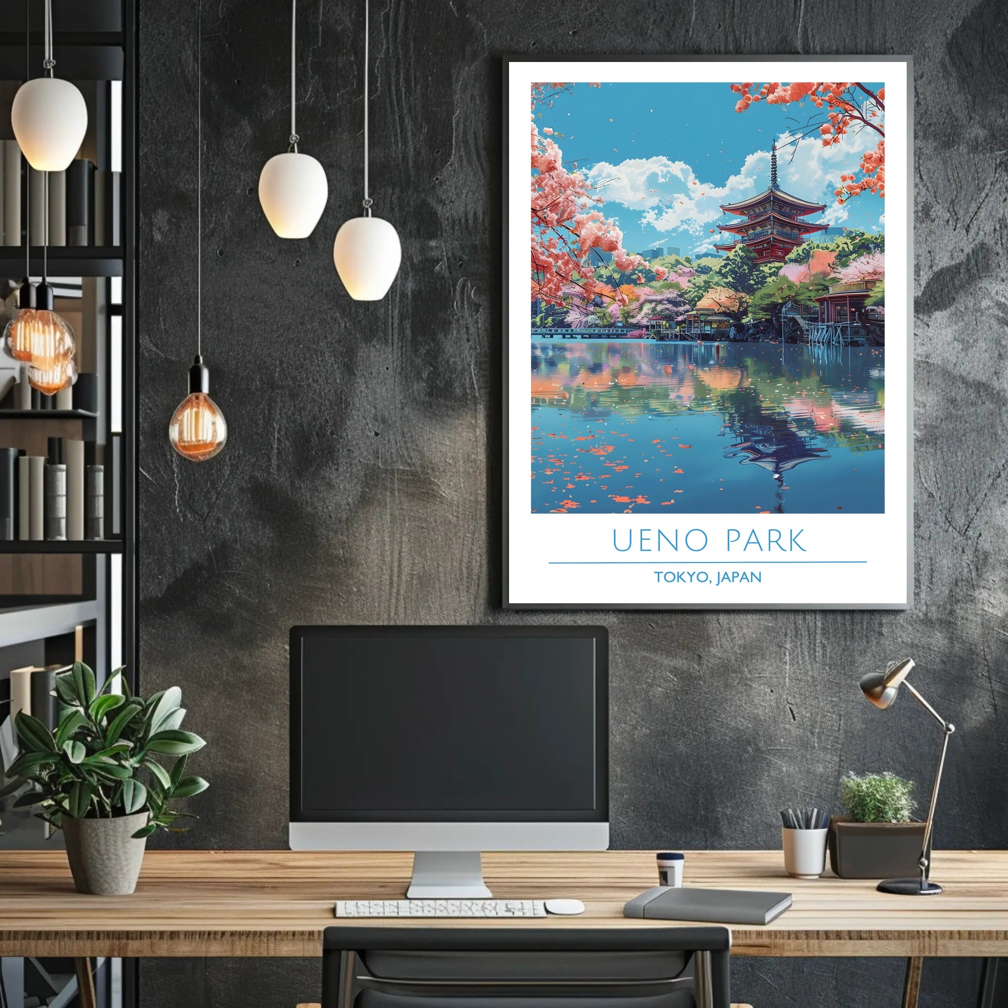 Tranquil Beauty of Ueno Park Poster