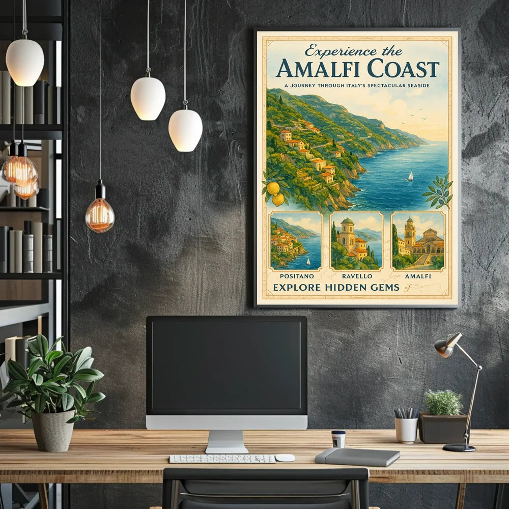 Amalfi Coast Travel Adventure Poster