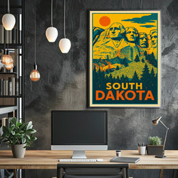 Mount Rushmore In South Dakota Poster