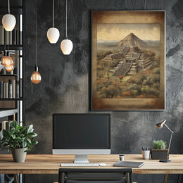 Ancient Pyramid Landscape Poster