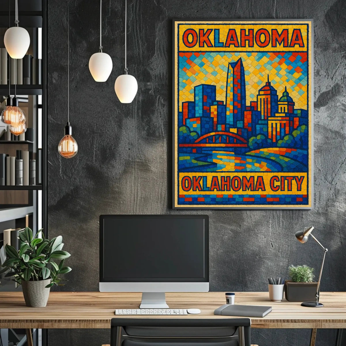 Oklahoma City Skyline Poster