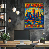 Oklahoma City Skyline Poster