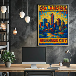 Oklahoma City Skyline Poster