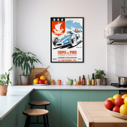 Coupes de Paris – 1962 Vintage Racing Poster