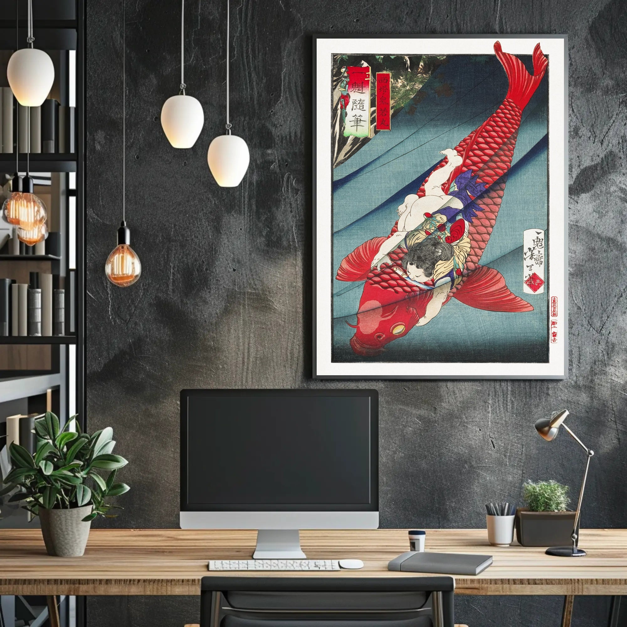 Vibrant Koi Ride Poster
