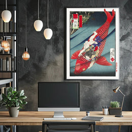 Vibrant Koi Ride Poster
