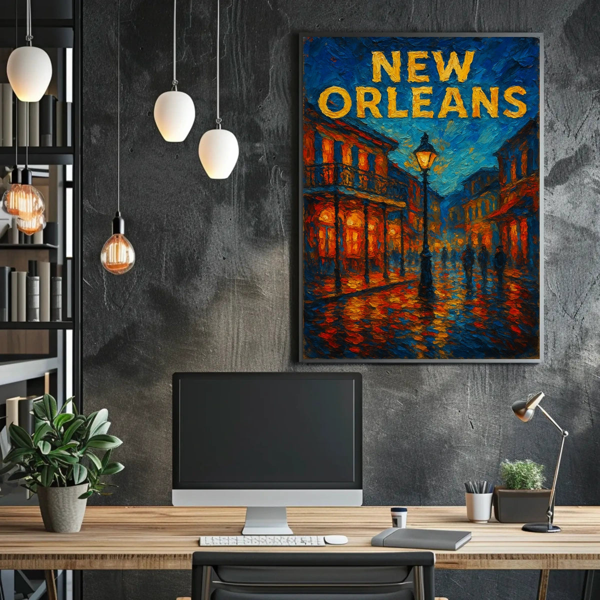 New Orleans Nightscape Poster
