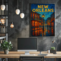 New Orleans Nightscape Poster