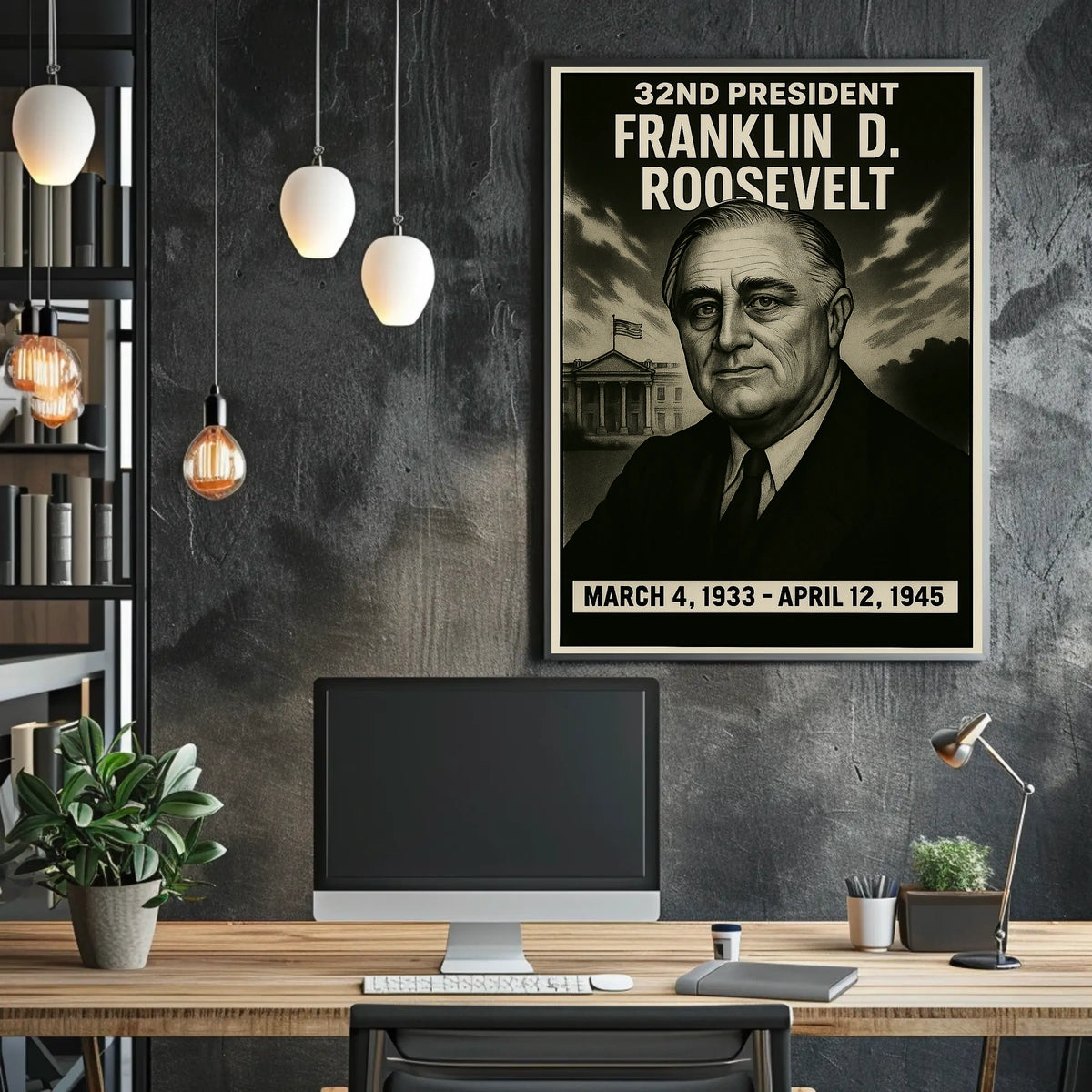 Franklin D. Roosevelt 32Nd President Poster