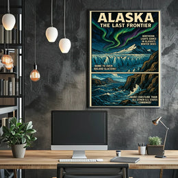 Alaska Adventure Poster Museum Quality Nature Lovers