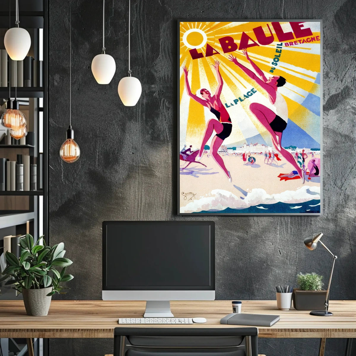 La Baule La Plage Du Soleil Poster