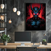 Demonic Chaos: Dark Fantasy Art Poster Print