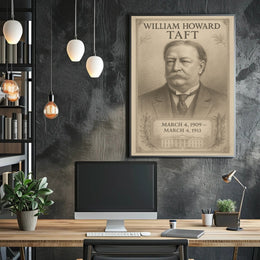 William Howard Taft 27th President Sketch Poster Art Print PosterGoat