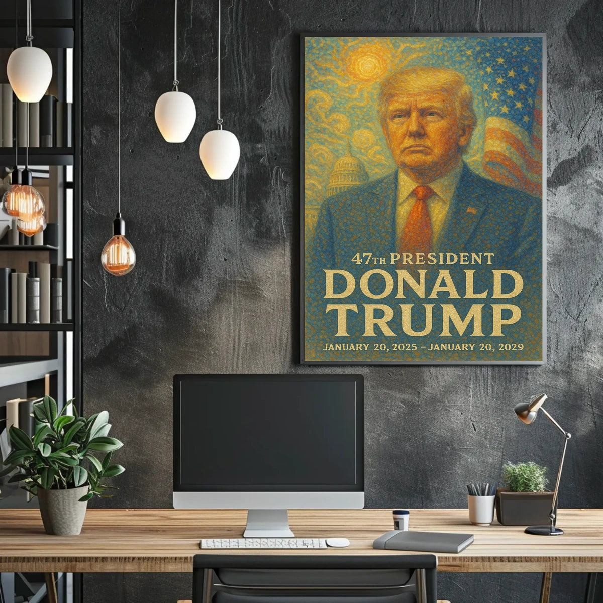 Trump Unity Patriotic Impressionism Poster