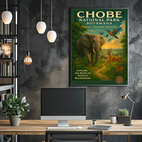 Explore the Heart of Africas Wilderness Poster