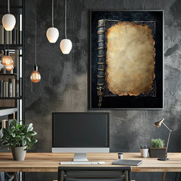 Antique Book Design Art Print Heritage Poster