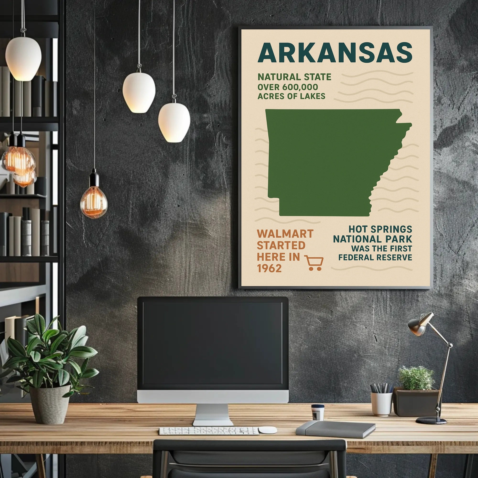 Arkansas The Natural State Poster