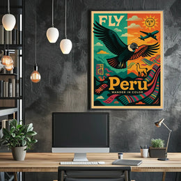 Fly to Peru Wander in Color Poster