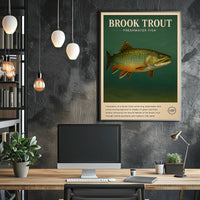 Brook Trout Freshwater Fish Poster