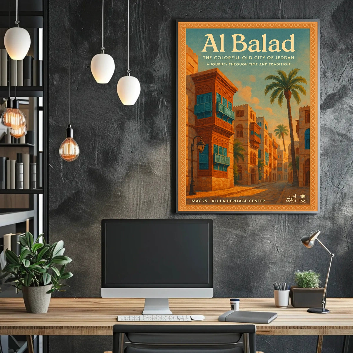 Al Balad The Colorful Old City Of Poster