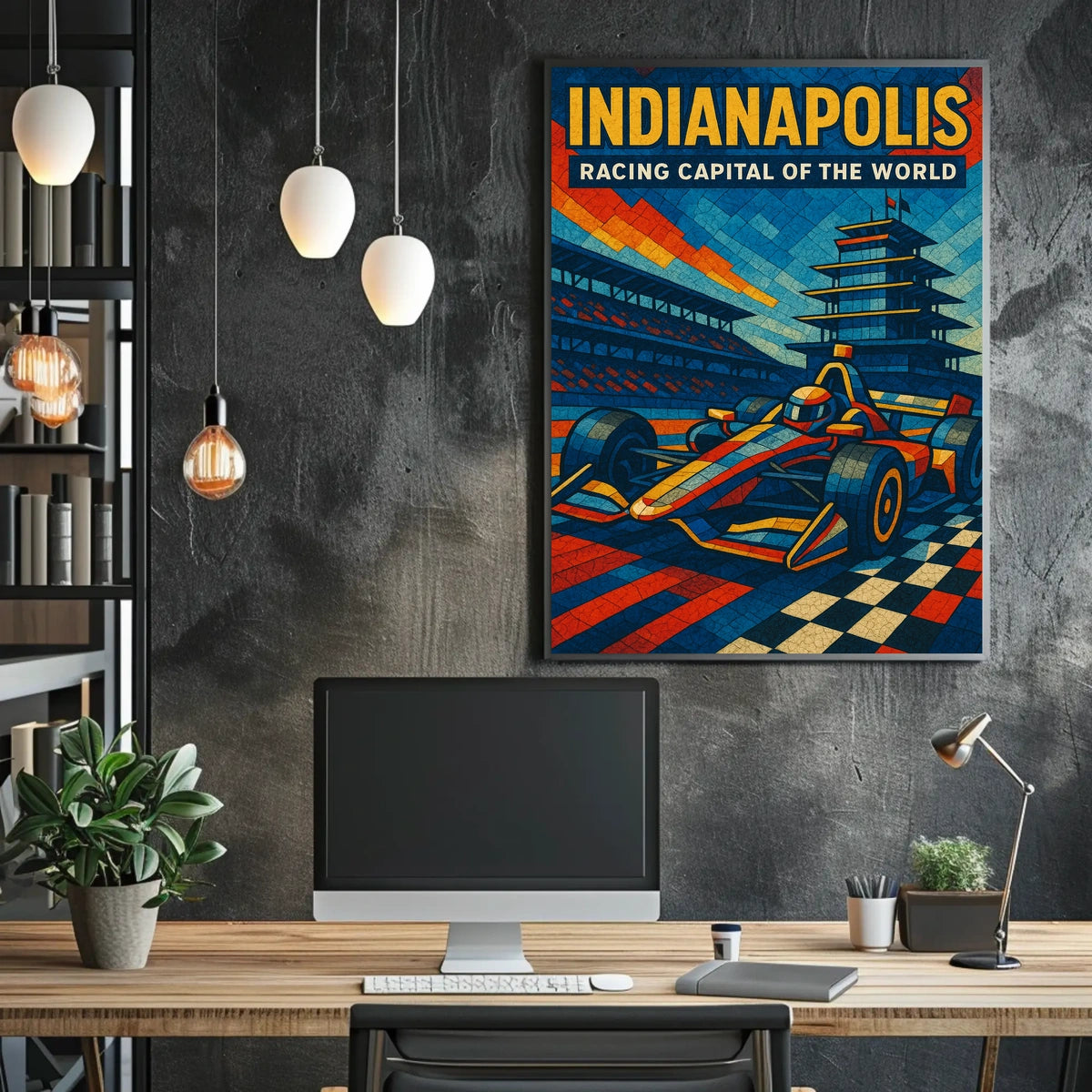 Indianapolis Racing Capital of the World Poster