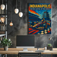 Indianapolis Racing Capital of the World Poster