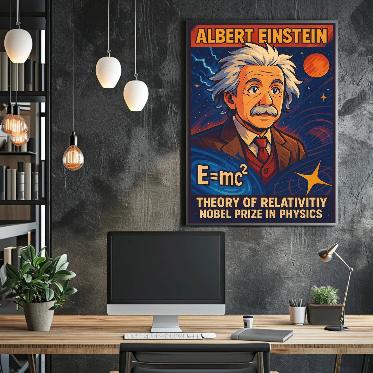 Albert Einstein Theory Of Relativity Poster