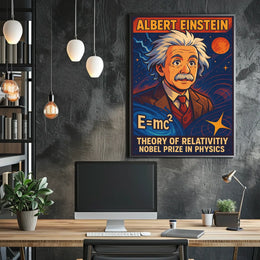 Albert Einstein Theory Of Relativity Poster