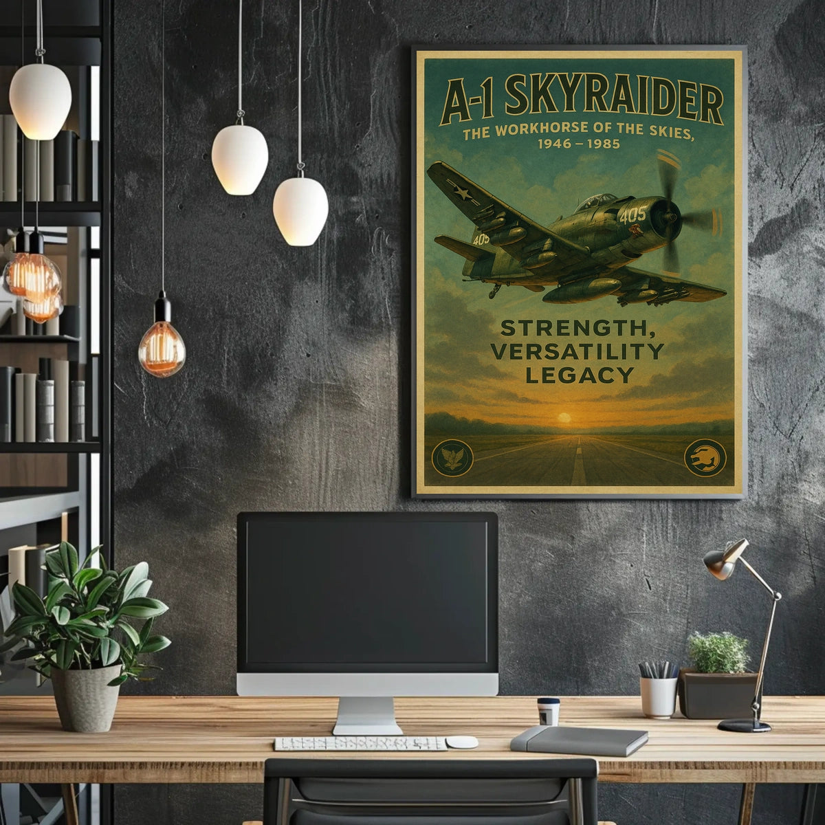 A-1 Skyraider The Workhorse of the Skies Poster