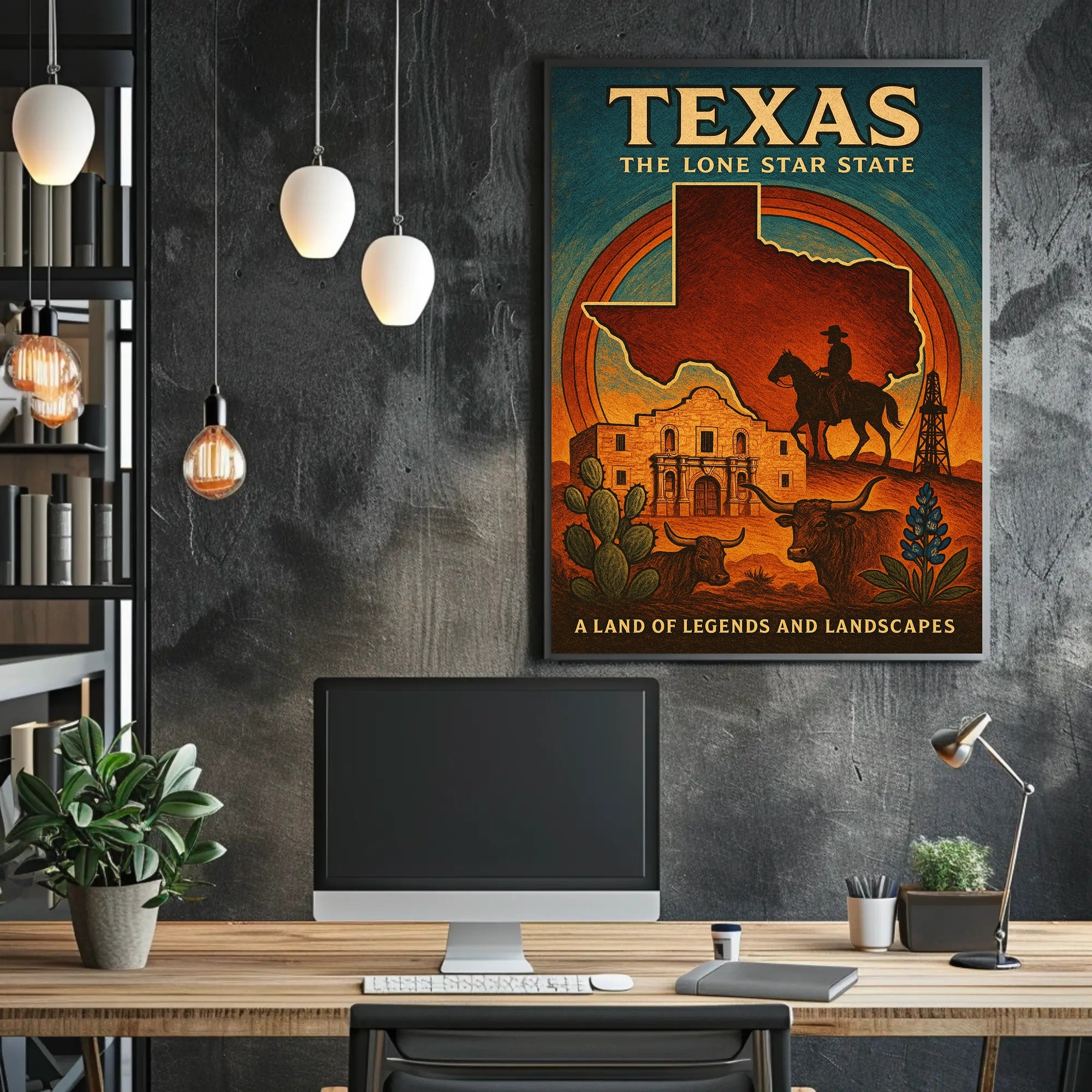 Texas Legends Western Adventure Cultural or Heritage Poster