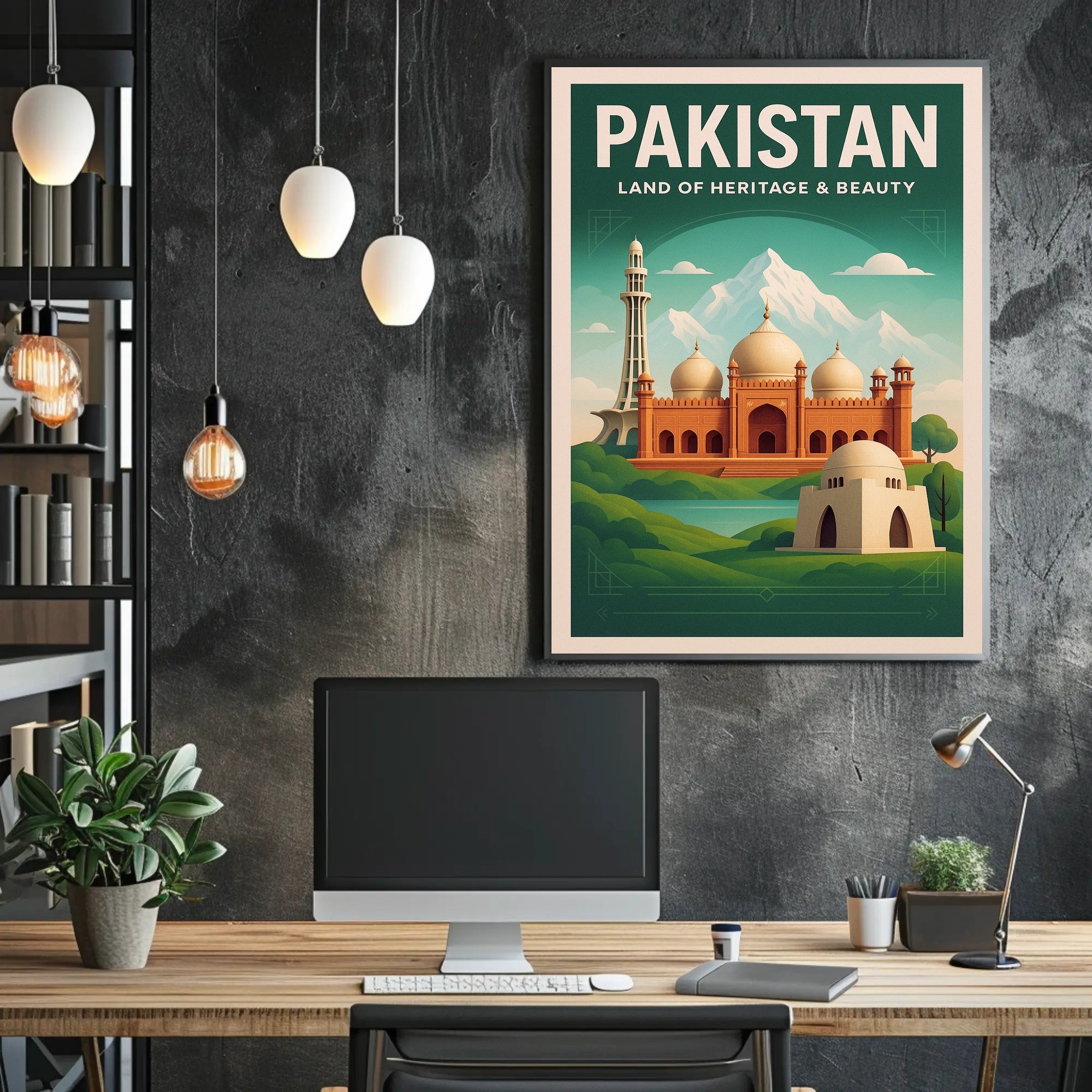 Pakistan Land of Heritage & Beauty Poster PosterGoat