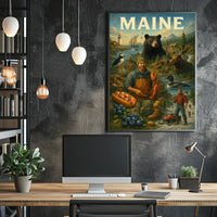 Discover Maine Poster