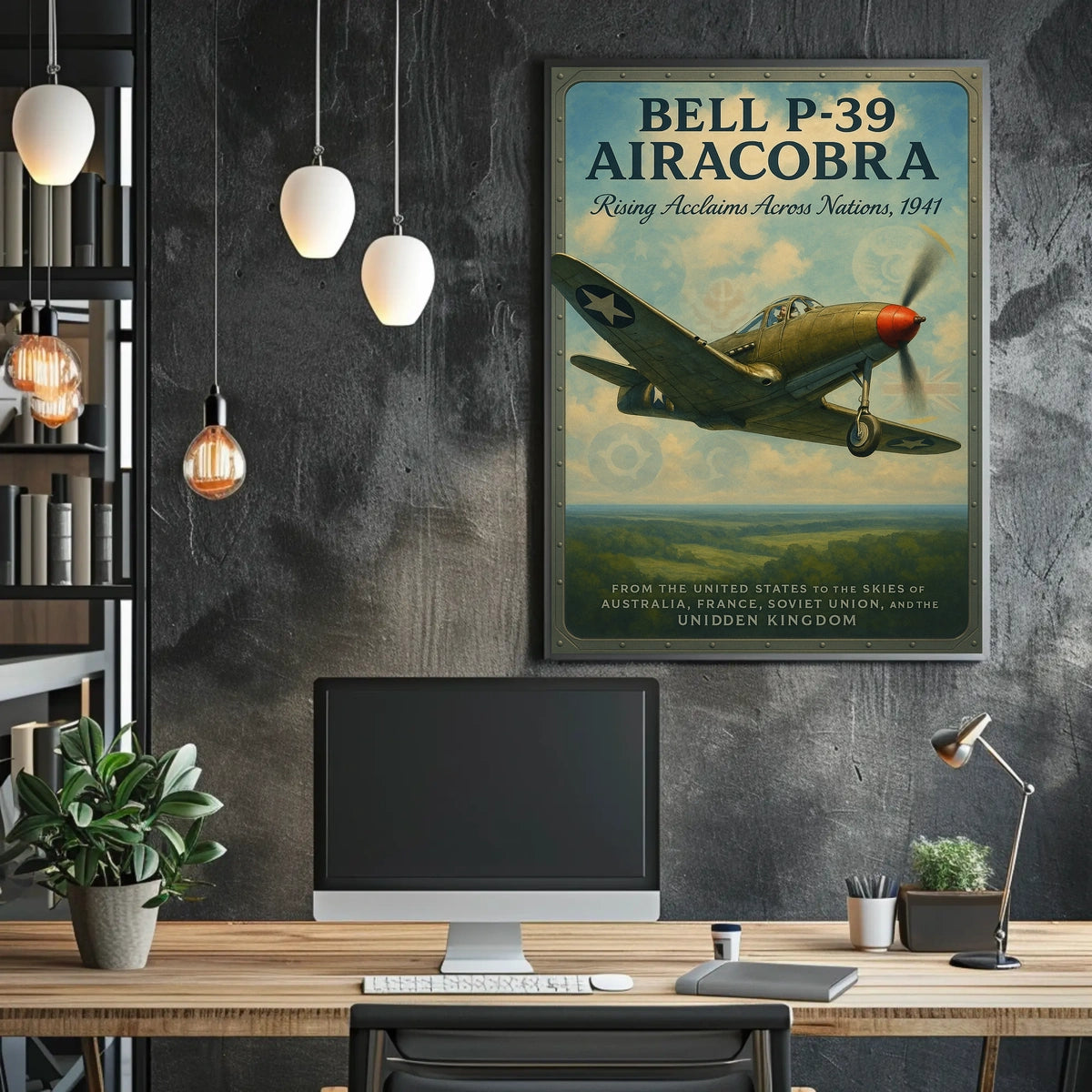 Bell P-39 Airacobra Rising Acclaims Poster
