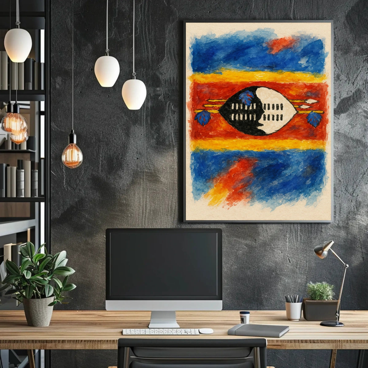 Vibrant Tribal Art Poster